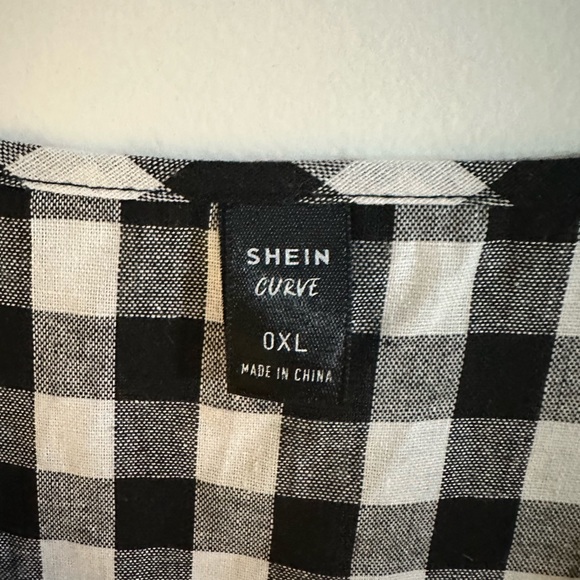 Shein Curve Dress - Black & White - Sz 0X - Picture 3 of 3